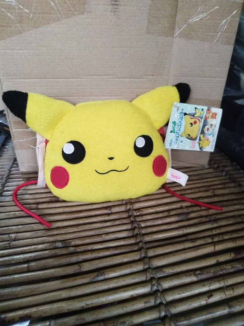 Vintage Pikachu head seat cover (Category: Car Seats) located in Marikina City. Submitted by chadxiii (Listing ID 1409865573, Image 1). Description: vintage Pikachu head seat cover gcash payments location marikina lalamove or jnt.