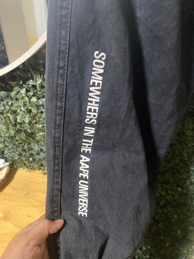 Aape jogger (Category: Joggers) located in Manila. Submitted by avathriftedcloset (Listing ID 1410040548, Image 3). Description: 32-35 waist line.