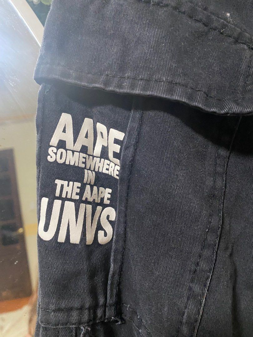 Aape jogger (Category: Joggers) located in Manila. Submitted by avathriftedcloset (Listing ID 1410040548, Image 2). Description: 32-35 waist line.