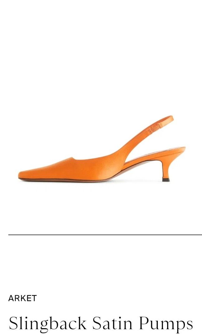 Arket Slingback Satin Pumps (Category: Flats & Sandals) located in Santa Rosa. Submitted by strawhatt (Listing ID 1410059194, Image 2). Description: size 39,made in italy.
