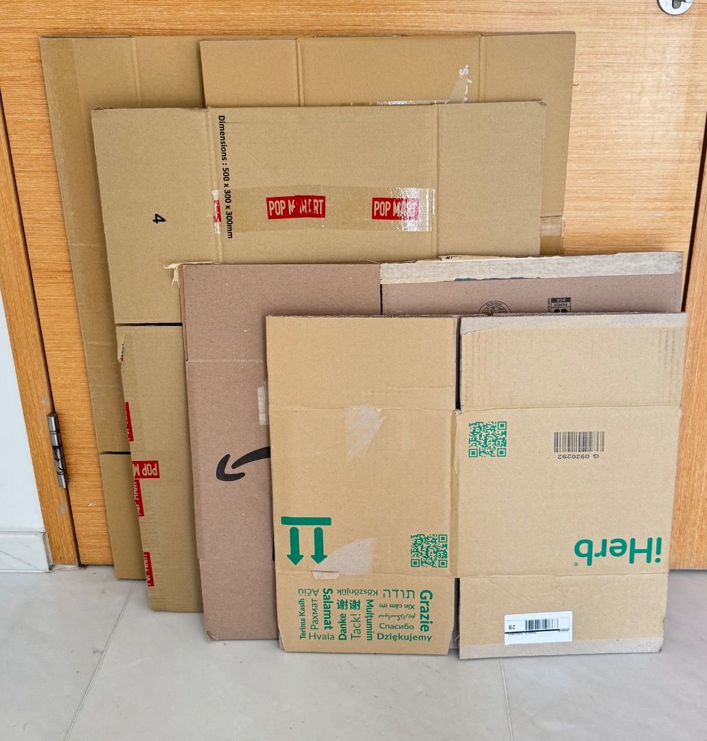 Assorted Cardboard Sheets - Various Sizes, Hobbies & Toys, Stationery ...