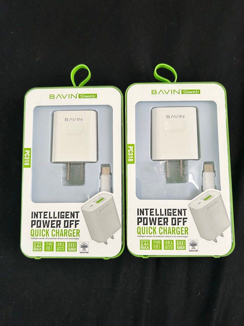BAVIN QUICK CHARGER WITH TYPE C CORD (Category: Chargers & Cables) located in Manila. Submitted by _snapnsell (Listing ID 1410009848, Image 1). Description: .