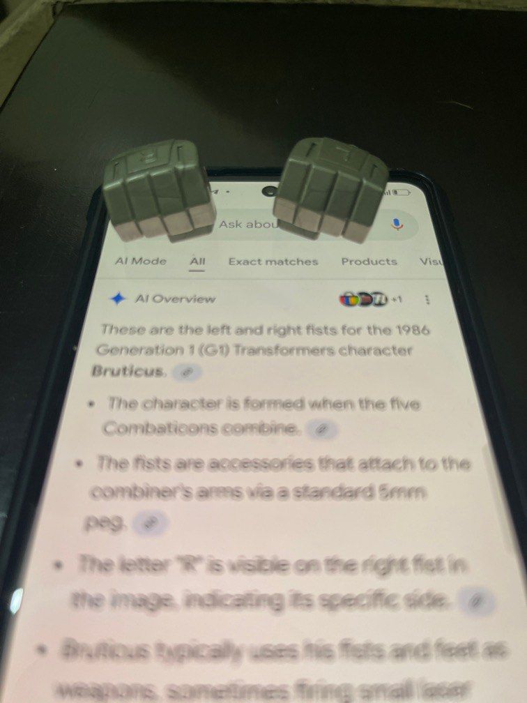 Bruticus Fist Combiner toy (Category: Action & Battle Toys) located in Paranaque City. Submitted by kikosgarage (Listing ID 1410063847, Image 2). Description: Vintage 1986.