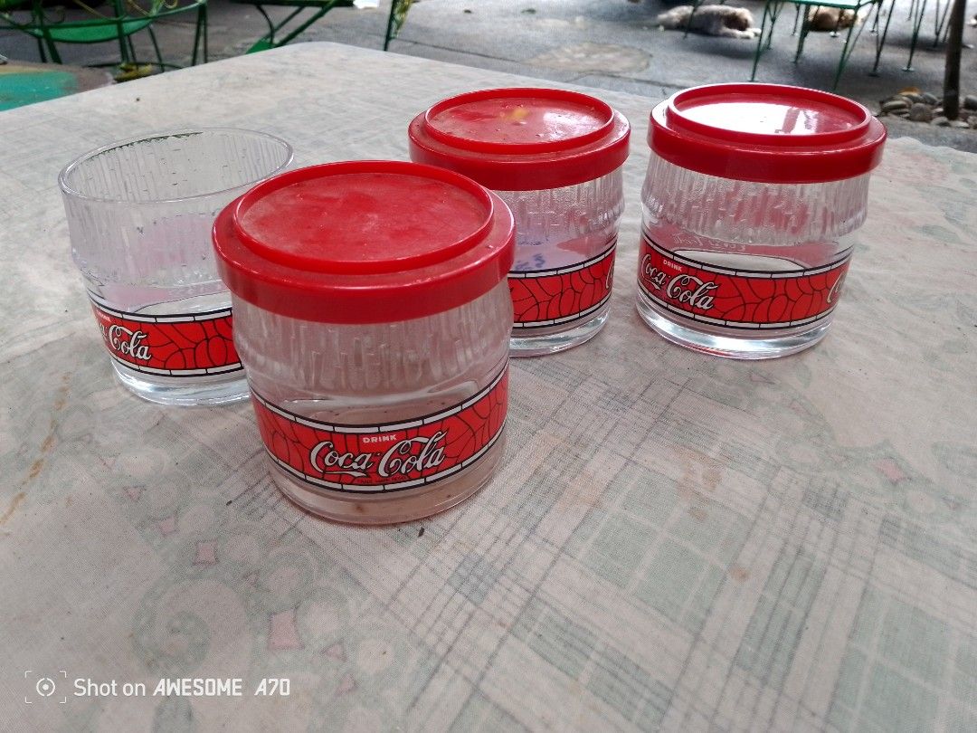 Coca-Cola Clock, Glasses, and Jars Set (Category: Vintage Collectibles) located in Caloocan City. Submitted by kaymatias (Listing ID 1410093803, Image 2). Description: for sale coke item take all for 850pesos.