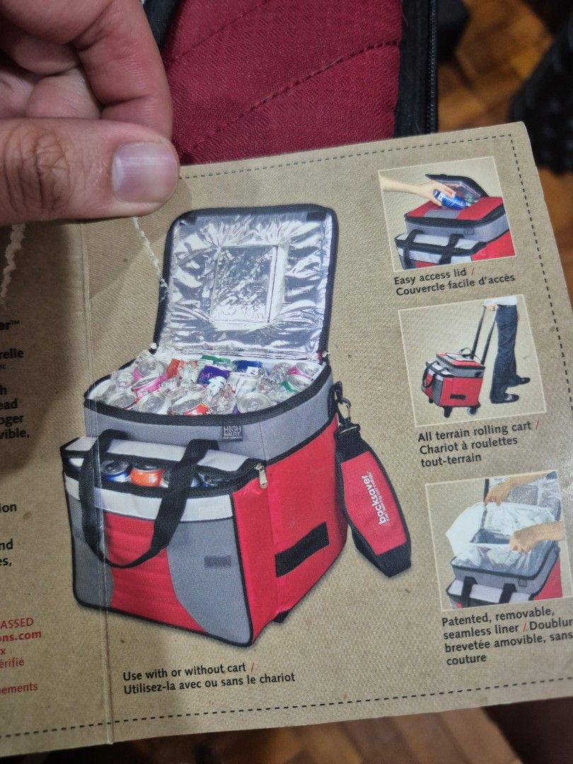 Cooler Bag (Category: Food Organization & Storage) located in Pasig City. Submitted by zenzen1010 (Listing ID 1410084405, Image 1). Description: Hi All, Im selling this Cooler Bag. Really useful for storing cold drinks or anything that needs to be cooled. The item is portable and even has its own wheels. Pwede gamitin pang palengke. Or roadtrips where cold drinks are needed. DM for more info. Thanks!.