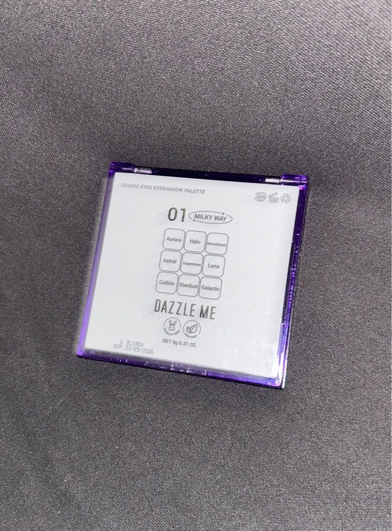 Dazzle Me Cosmic Eyes Eyeshadow Palette (Category: Makeup) located in Mandaluyong City. Submitted by dessaint (Listing ID 1410034047, Image 3). Description: Tried once. Don’t have use for the color palette. .