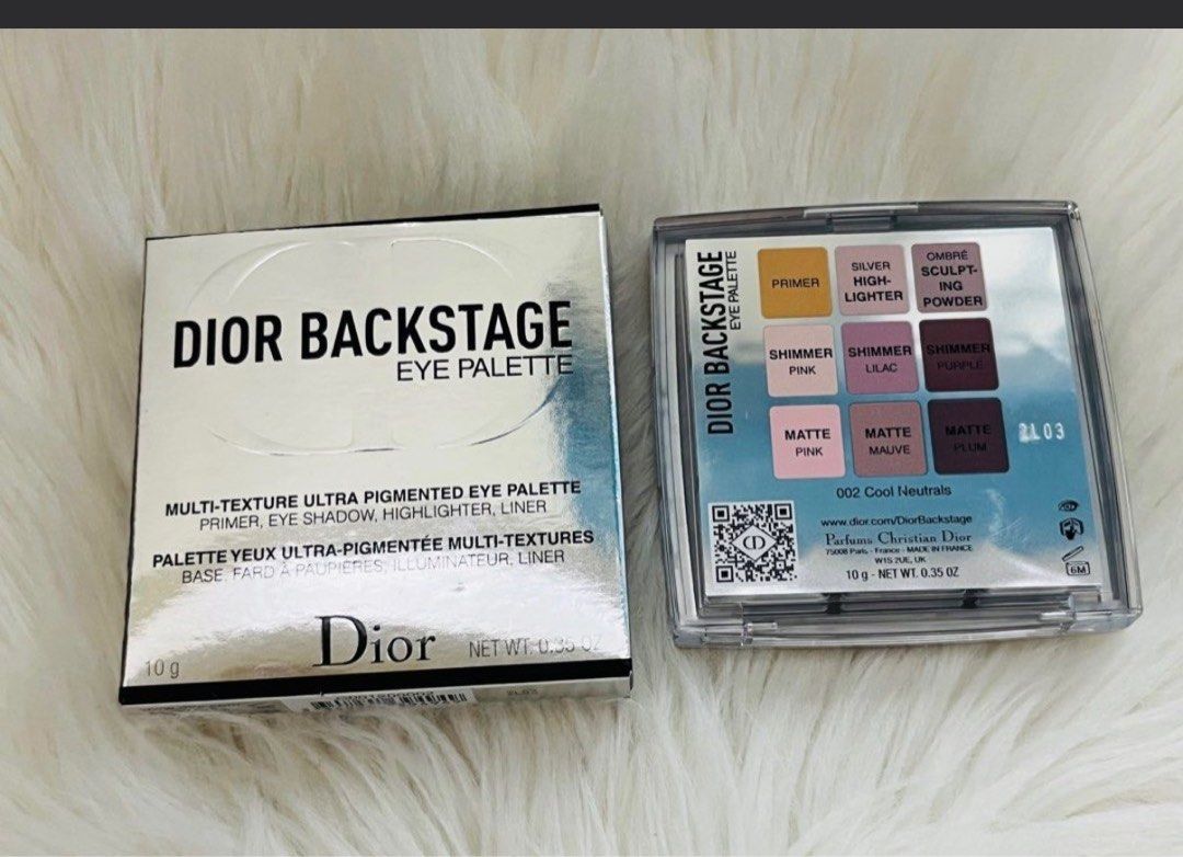 DIOR 002 COOL NEUTRAL (Category: Makeup) located in San Juan City. Submitted by cashfrancefashioncosmetics_ph (Listing ID 1410156367, Image 2). Description: DIOR 002 COOL NEUTRAL SHADES 002 COOL NEUTRALS PRIMER. SILVER HIGHLIGHTER OMBRE SCULPTING POWDER SHIMMER PINK SHIMMER LILAC SHIMMER PURPLE MATTE PINK MATTE MAUVE MATTE PLUM SIZE 10grams .