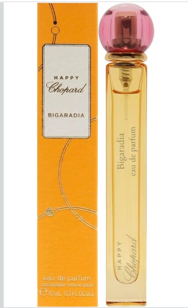 Happy Chopard Bigaradia Eau de Parfum 10ml (Category: Fragrance & Deodorants) located in Caloocan City. Submitted by edlan_23 (Listing ID 1410093214, Image 1). Description: Happy Chopard Bigaradia Brand: Chopard Item form: Aerosol (spray) Item volume: 10 Millilitres Scent: Citrus Special feature: Long Lasting Fragrance Concentration: Eau de Parfum Launched by the design house of Chopard in the year 2018 This citrus fragrance has a blend of neroli