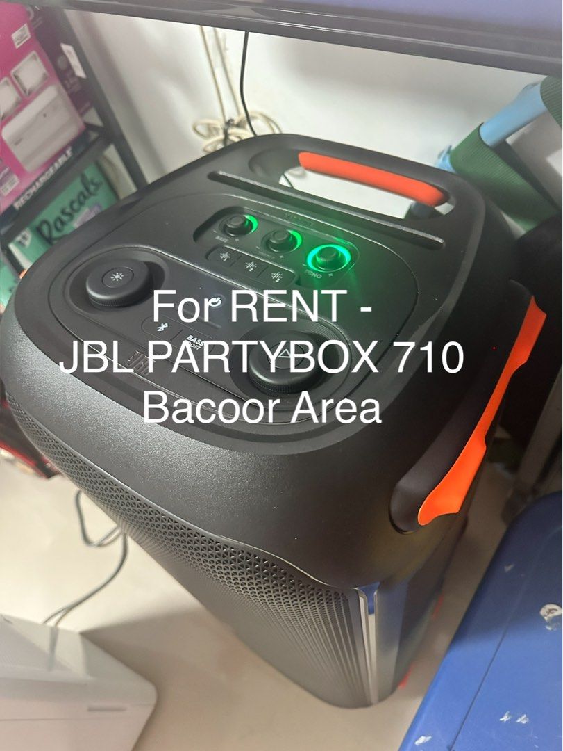 JBL PartyBox 710 - For Rent - Bacoor Area (Category: Soundbars, Speakers & Amplifiers) located in Bacoor. Submitted by mar0009 (Listing ID 1410054215, Image 3). Description: JBL PARTYBOX 710 FOR RENT — BACOOR AREA Looking for powerful, high-quality sound for your next event? Rent the JBL PartyBox 710 — perfect for birthdays, parties, gatherings, karaoke, and outdoor events! RENTAL RATES • 5 Hours: ₱799 • 12 Hours: ₱1,399 • 24 Hours: ₱2,000 INCLUS