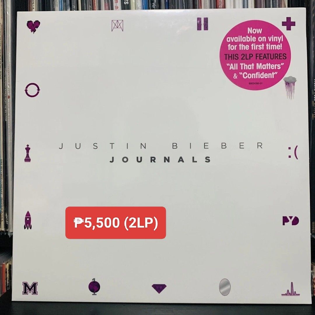 Justin Bieber – Journals vinyl (Category: Vinyls) located in Manila. Submitted by jhenaloymerchandise (Listing ID 1410023056, Image 1). Description: Justin Bieber – Journals 2LP Brand New sealed made in USA.