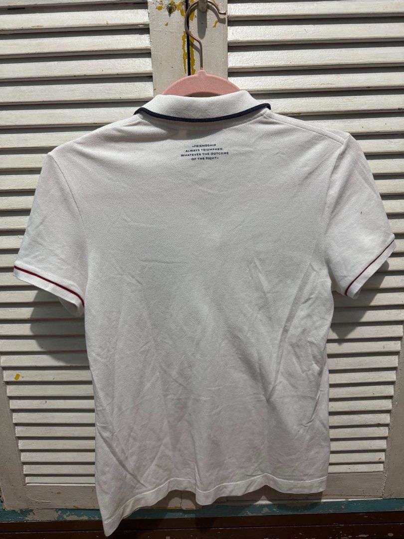 Lacoste Sport Polo Shirt - White (Category: Shirts) located in Quezon City. Submitted by mrsp_28 (Listing ID 1410138214, Image 2). Description: Well-loved Lacoste Polo Shirt Color: White Size: 36 Made in France MOP: BPI/Gcash.