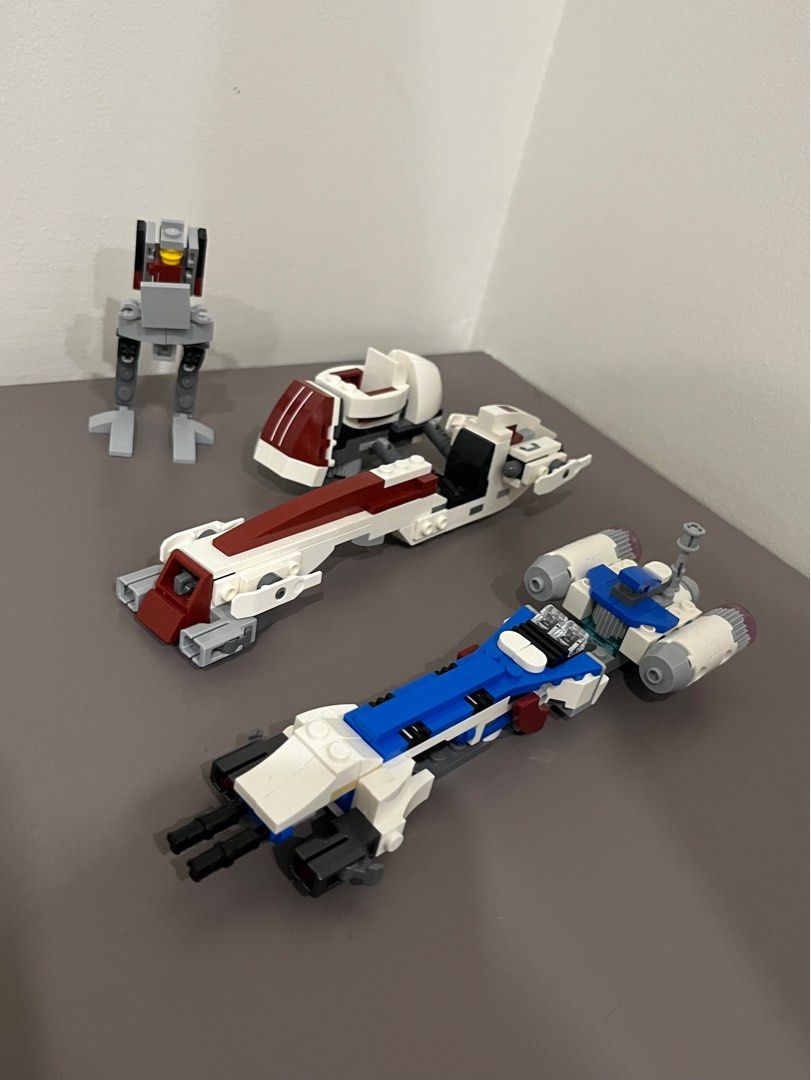 Rush Sale - Lego Star Wars Sets - Authentic (Category: Lego & Building Sets) located in Taguig. Submitted by kghobbies (Listing ID 1410028379, Image 1). Description: Items: Barc Speeder from Barc Speeder Escape Custom Barc Speeder from Captain Rex Y-wing Custom At-Rt .
