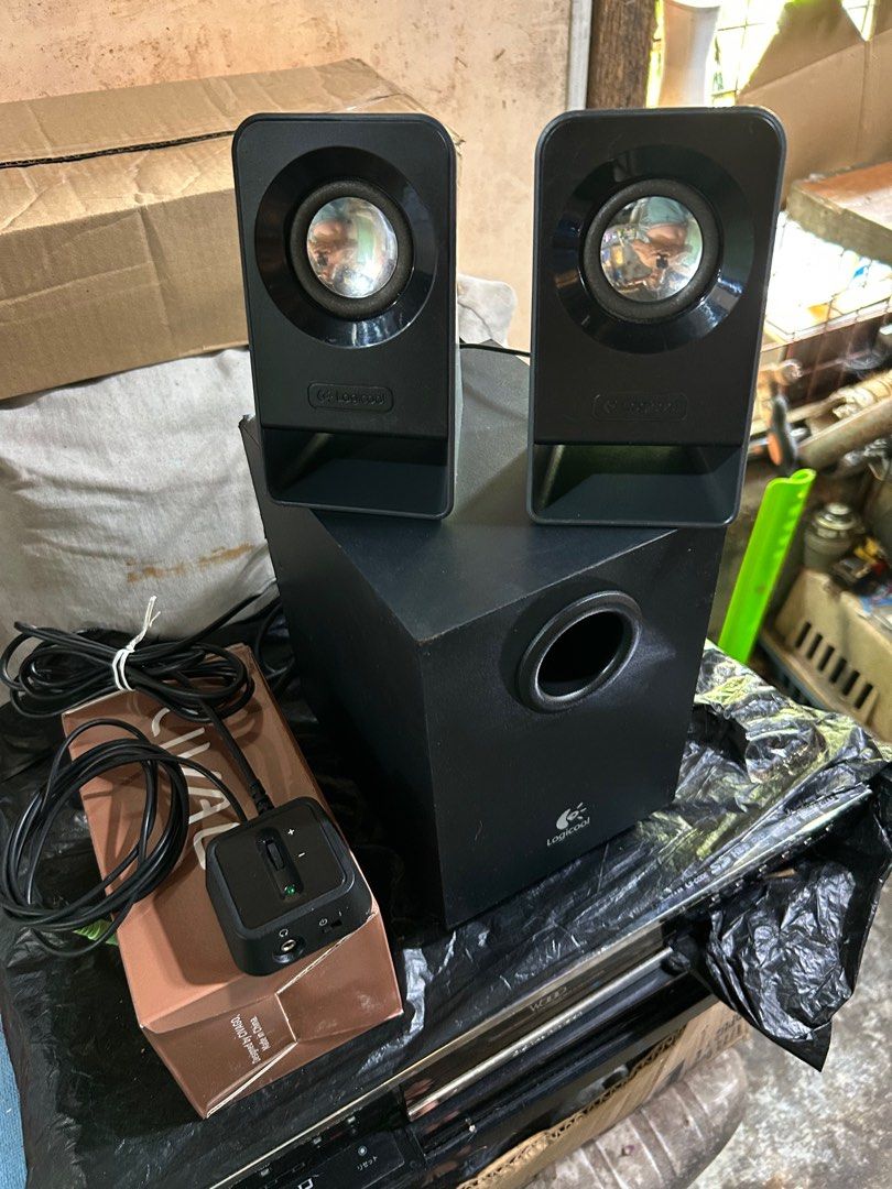 Logitech LS21 Multimedia Speaker System (Category: Soundbars, Speakers & Amplifiers) located in Imus. Submitted by drj37ilas (Listing ID 1410094092, Image 2). Description: AC 100 VOLTS.