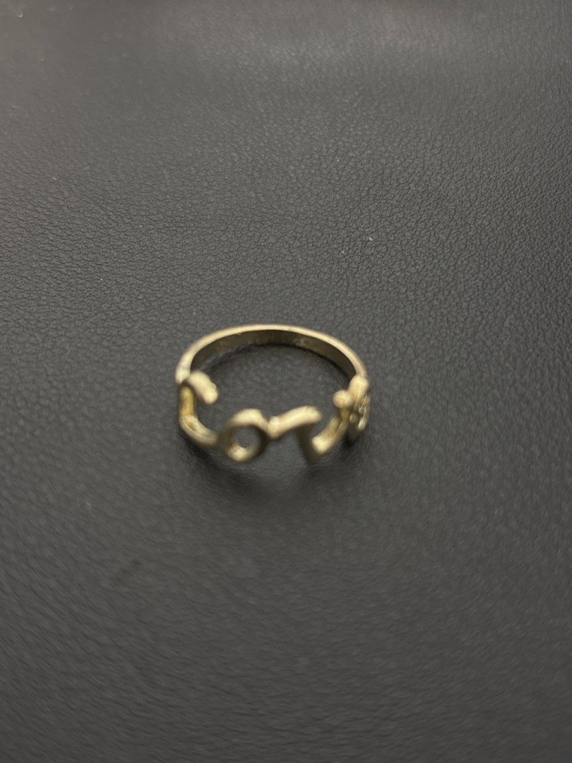 Love Ring (Category: Rings) located in Singapore. Submitted by meowmeowlover (Listing ID 1410101436, Image 1). Description: Cute golden love ring to match any outfit!.