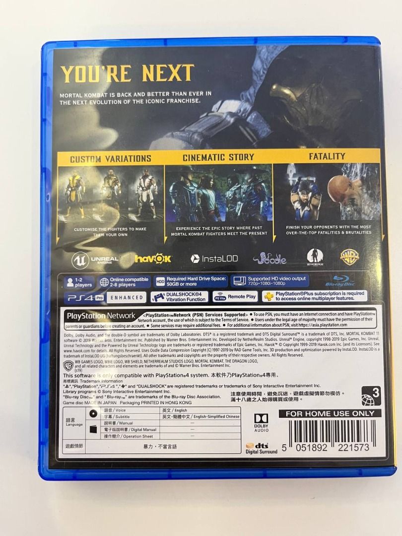 Mortal Kombat 11 - PS4 (Category: PlayStation) located in Quezon City. Submitted by nadsbudgetfinds (Listing ID 1410078781, Image 3). Description: Condition: As good as new. Selling it because I already finished the game. The game is fully functional and does not have any problems..