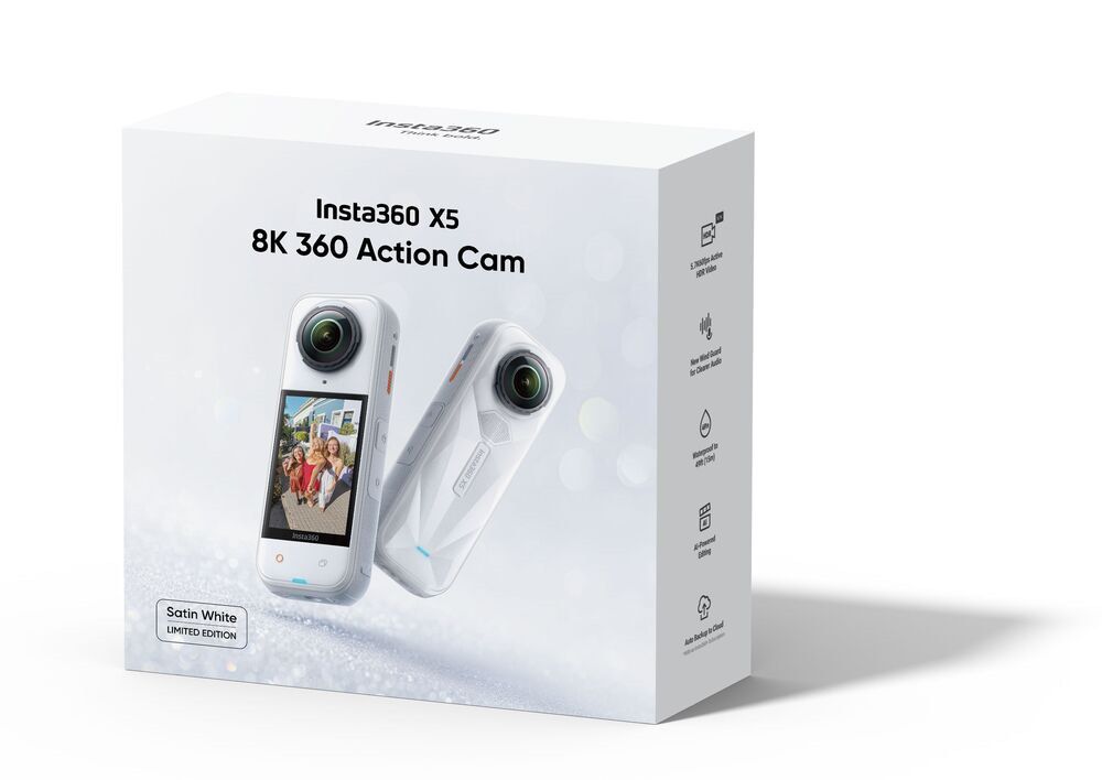 New & Sealed! Insta360 X5 Satin White (Category: Cameras) located in Quezon City. Submitted by pets.r.us.manila (Listing ID 1410182158, Image 1). Description: QUEZON CITY.