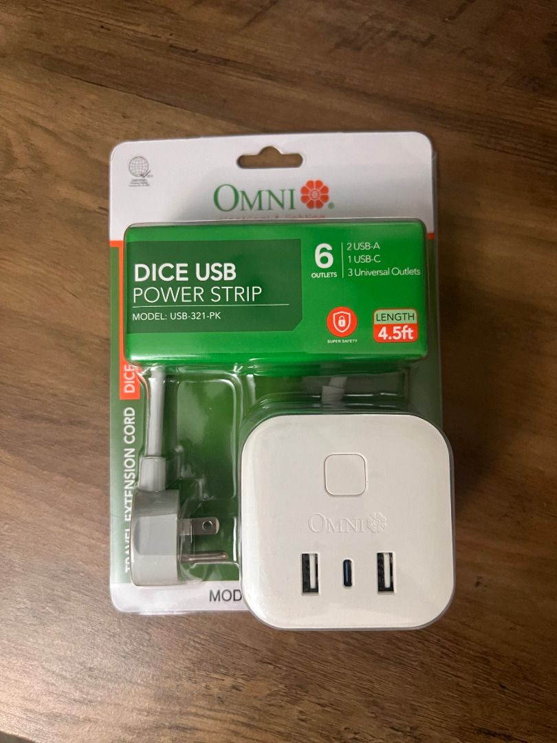 Omni Dice USB Power Strip USB-321 (Category: Electrical, Adaptors & Sockets) located in Marikina City. Submitted by mariefdv (Listing ID 1410025755, Image 2). Description: Omni Dice USB Power Strip USB-321 Cube Extension Cord – designed as a stylish Cube shape extension Cord outlet, provides a very compact and east to carry design. Having a Universal Outlet for usage of numerous kinds of International Plugs. Also provides Fast Charging capability