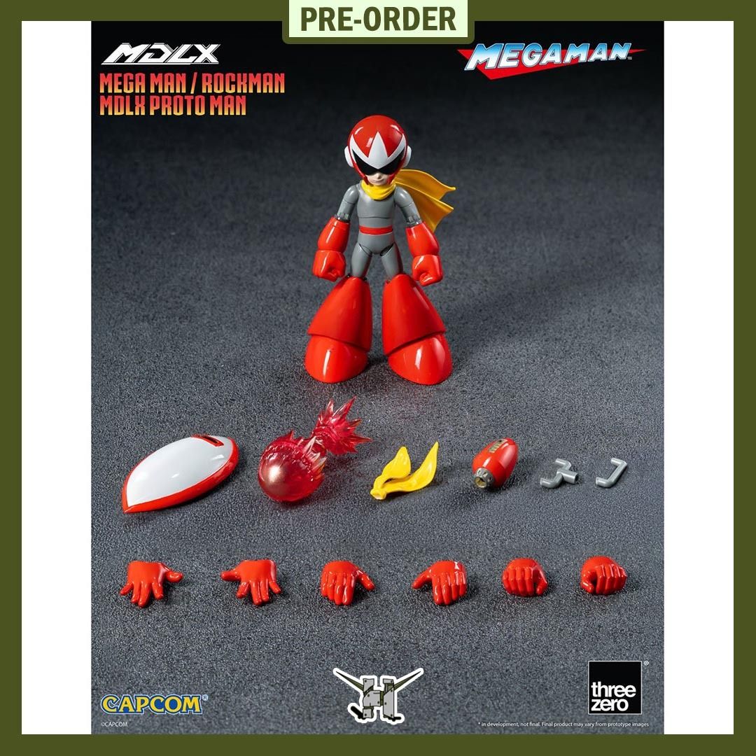 PRE-ORDER!! Rockman / Mega Man MDLX Proto Man (Category: Gundam & Model Kits) located in Quezon City. Submitted by figsnkits (Listing ID 1410158618, Image 1). Description: PRE-ORDER!! Threezero: Rockman / Mega Man MDLX Proto Man Pre-order price: Php 2,300 Min. DP: Php 600 (new) Php 400 (return customers) SRP: Php 2,550 Deadline: Jan 07, 2026 or until PO slots are full Estimated Time of Arrival: Q3 2026 (ESTIMATE ONLY: can change without notice; c