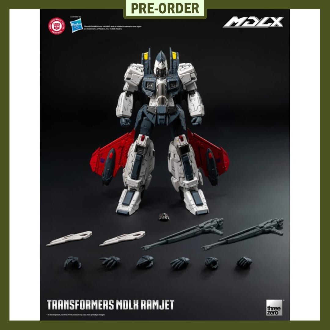 PRE-ORDER!! Transformers MDLX Ramjet (Category: Gundam & Model Kits) located in Quezon City. Submitted by figsnkits (Listing ID 1410158336, Image 1). Description: PRE-ORDER!! Threezero: Transformers MDLX Ramjet Pre-order price: Php 6,170 Min. DP: Php 1,500 (new) Php 1,100 (return customers) SRP: Php 6,850 Deadline: Feb 09, 2026 or until PO slots are full Estimated Time of Arrival: Q3 2026 (ESTIMATE ONLY: can change without notice; can be early/on