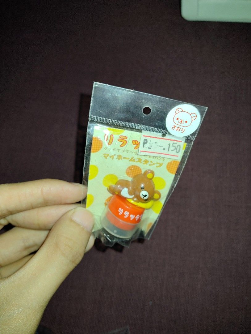 Rilakkuma My Name Stamp (Category: Craft Supplies & Tools) located in Pasig City. Submitted by hazelscollectibles (Listing ID 1410162919, Image 2). Description: - Rilakkuma My Name Stamp - Adorable Rilakkuma design - Still in original packaging - Originally priced at ₱100 - Perfect for collectors!.