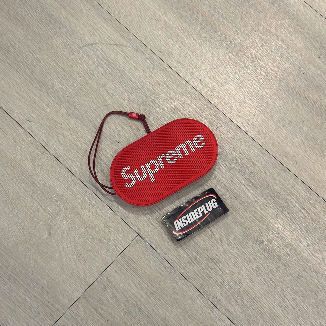 Supreme Bang & Olufsen Bluetooth Speaker (Category: Soundbars, Speakers & Amplifiers) located in Quezon City. Submitted by inside_plug (Listing ID 1410085425, Image 1). Description: For Sale Supreme Bang & Olufsen Bluetooth Speaker Brandnew Dm us to purchase.