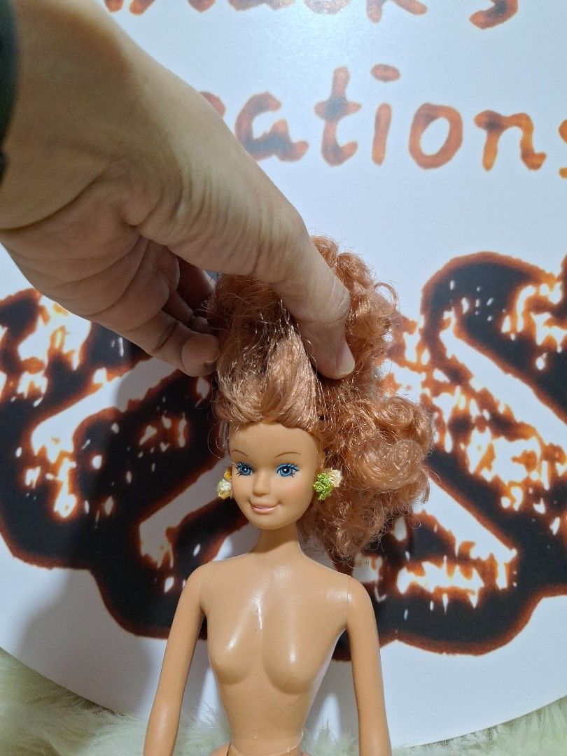 Vintage & Rare Totsy doll 1987 edition (Category: Vintage Collectibles) located in Cavite. Submitted by Mavee (Listing ID 1410141103, Image 3). Description: Pabenta vintage collection from my Aunt, Super nice doll, ang ganda ng joints tight papo, rubber legs, and movable torso, with complete markings sa back and neck. The head has rounded joints that can rotate side up and left' Basta super ganda nya😭🙏 Selling her extra po' and for funds pam bu