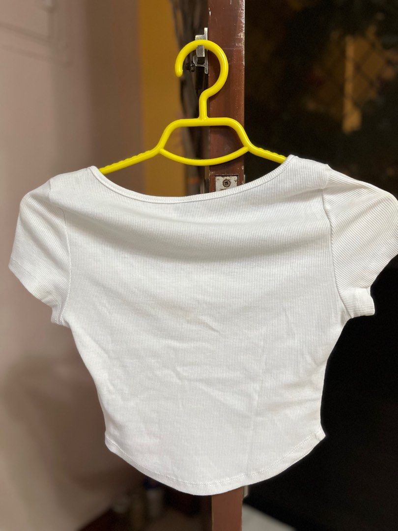 White Square Neck Top (Category: Blouses) located in Quezon. Submitted by achicoco (Listing ID 1410135863, Image 3). Description: .