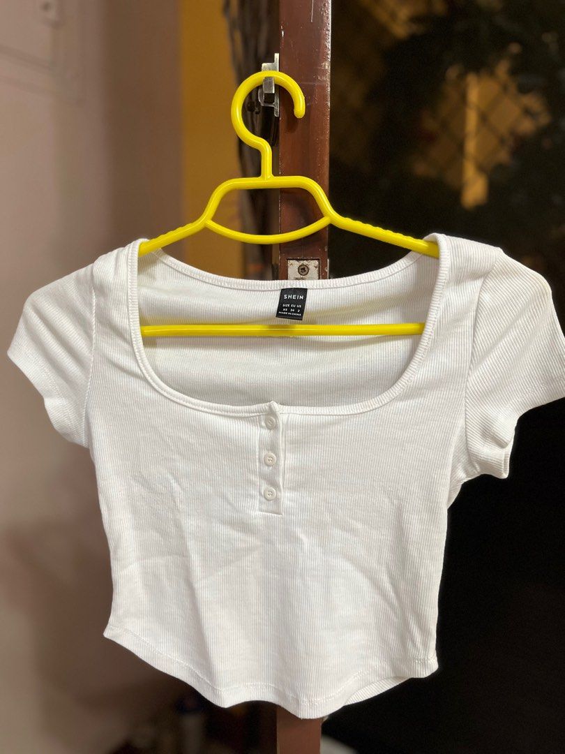 White Square Neck Top (Category: Blouses) located in Quezon. Submitted by achicoco (Listing ID 1410135863, Image 1). Description: .