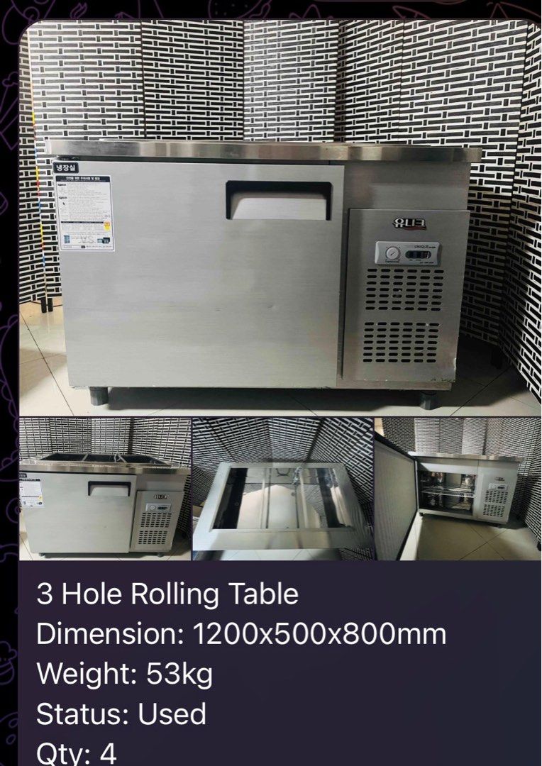 Woosung under counter chiller (Category: Refrigerators and Freezers) located in Paranaque City. Submitted by patrickph31 (Listing ID 1410026001, Image 1). Description: - Commercial refrigerator - Stainless steel exterior - Multiple compartments - Brand: woosung - Side cooling system - Door with handle - Designed for commercial use.