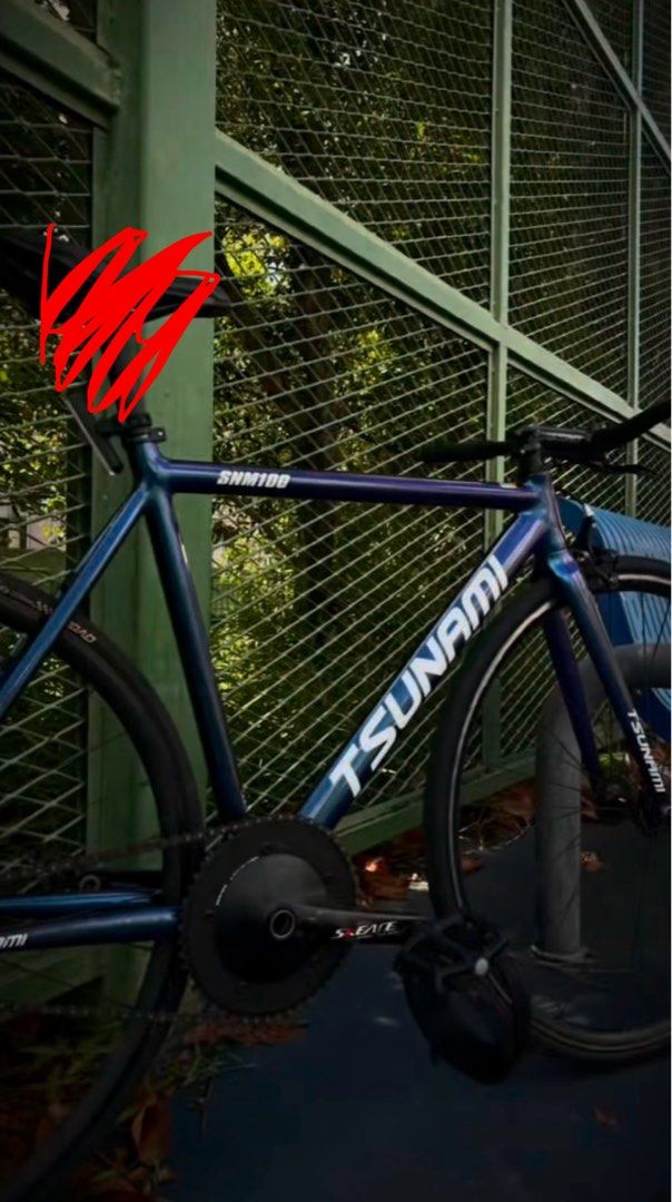 TSUNAMI SNM100 Chameleon 55CM　フレーム wts tsunami snm100 chameleon fs , Sports Equipment, Bicycles