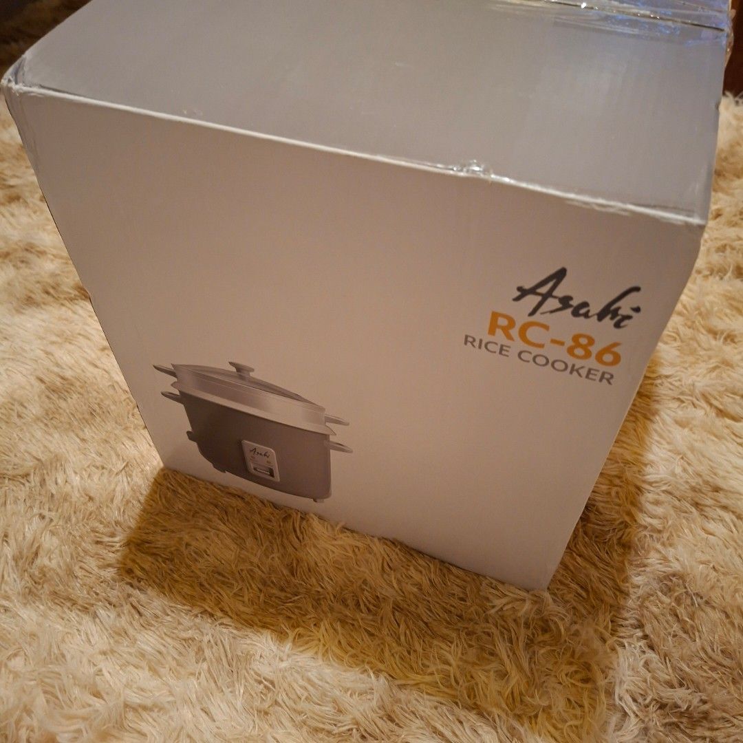 Asahi rice cooker steamer rc 86 (Category: Cookware & Accessories) located in Pasig City. Submitted by last_price_posted (Listing ID 1410314865, Image 1). Description: Brand new This is available while posted price indicated is per unit Can be pick up asap at pasig Shipping is available upon your booking, payment must be directly made by you before leaving my place fix price, non negotiable already a bargain For sale only.