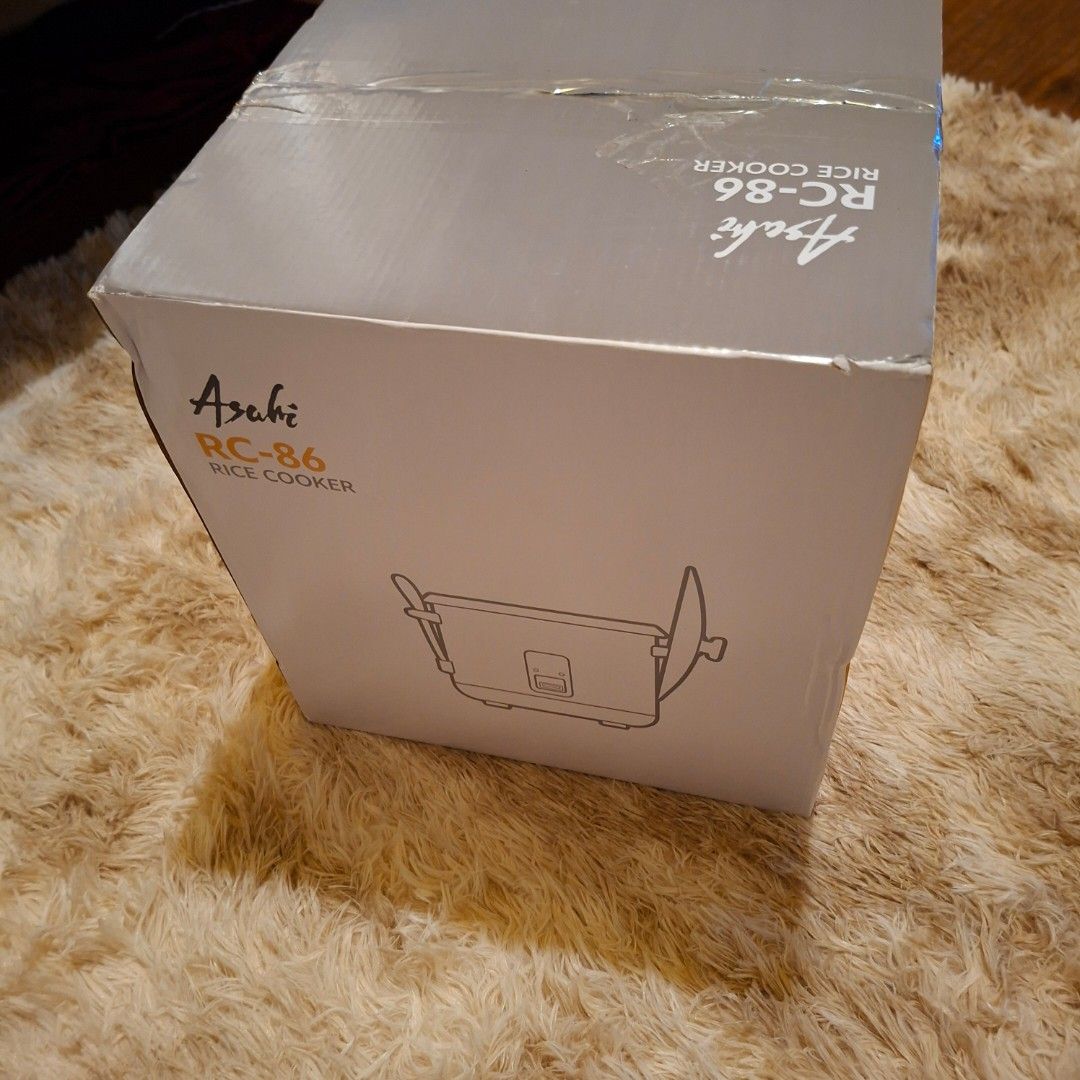 Asahi rice cooker steamer rc 86 (Category: Cookware & Accessories) located in Pasig City. Submitted by last_price_posted (Listing ID 1410314865, Image 2). Description: Brand new This is available while posted price indicated is per unit Can be pick up asap at pasig Shipping is available upon your booking, payment must be directly made by you before leaving my place fix price, non negotiable already a bargain For sale only.
