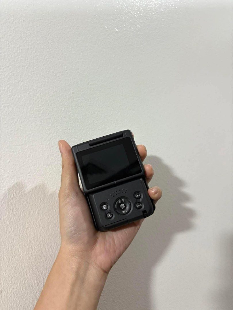 Canon PowerShot V10 Camera (Category: Cameras) located in San Pablo. Submitted by veronveronsinta (Listing ID 1410333849, Image 3). Description: BRAND NEW!! - Canon PowerShot V10 camera - Flip-up screen - Canon lens (6.6mm f/2.8) - Includes USB cable and wrist strap - Black color - Red button and control buttons on the back .