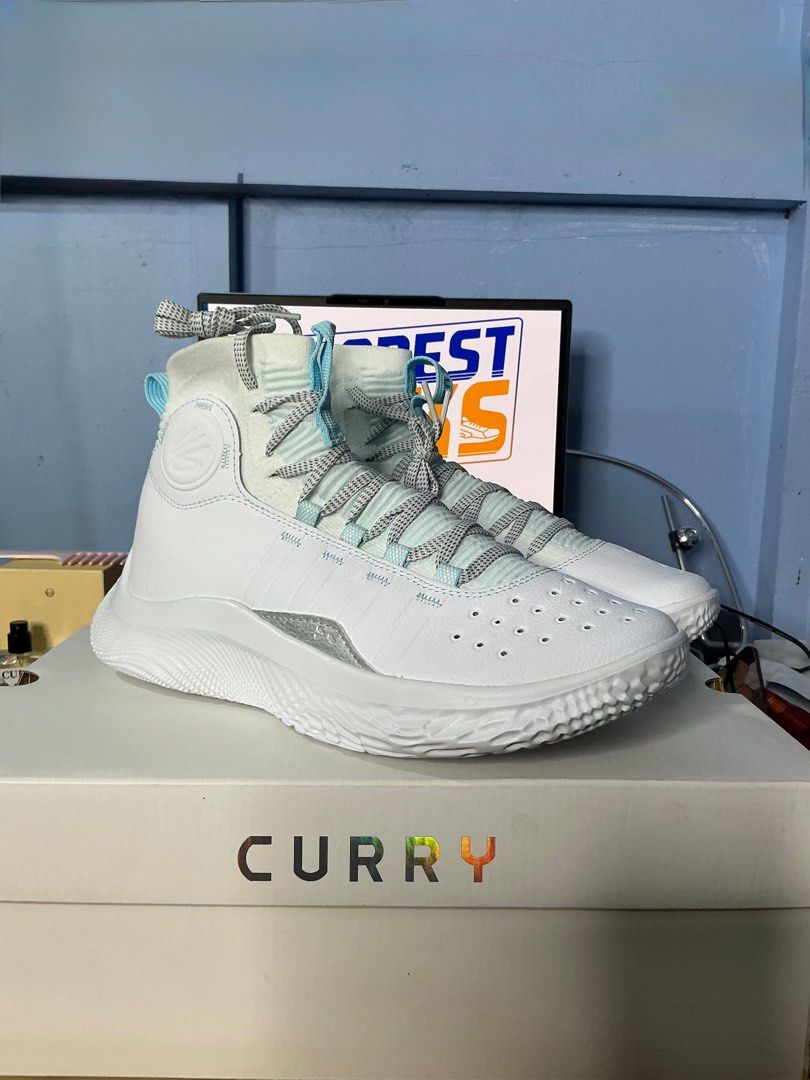 Curry 4 Flotro ‘Pisces’ (Category: Sneakers) located in Makati City. Submitted by GoodestKicks (Listing ID 1410301049, Image 3). Description: Size 8.5 Brand New Deadstock.