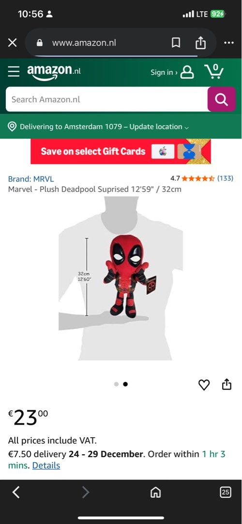 Deadpool Marvel Plush (Category: Plushies & Soft Toys) located in Los Banos. Submitted by gemstone98 (Listing ID 1410334017, Image 3). Description: Mop gcash Mod j&t Loc laguna.