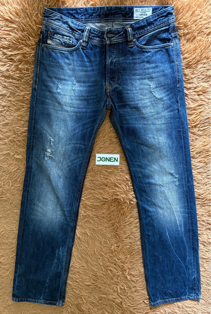 Diesel Viker Straight Jeans (Category: Jeans) located in Cavite. Submitted by SOLEBEN (Listing ID 1410275985, Image 3). Description: High Rise, Stretchable Color: Acid Light Lilac Price: 950.00 Used: Excellent/Good as New Actual Measurements: W28-30 Inseam-30 Hem-6 Total Length-41 Color may vary due to Lighting. .