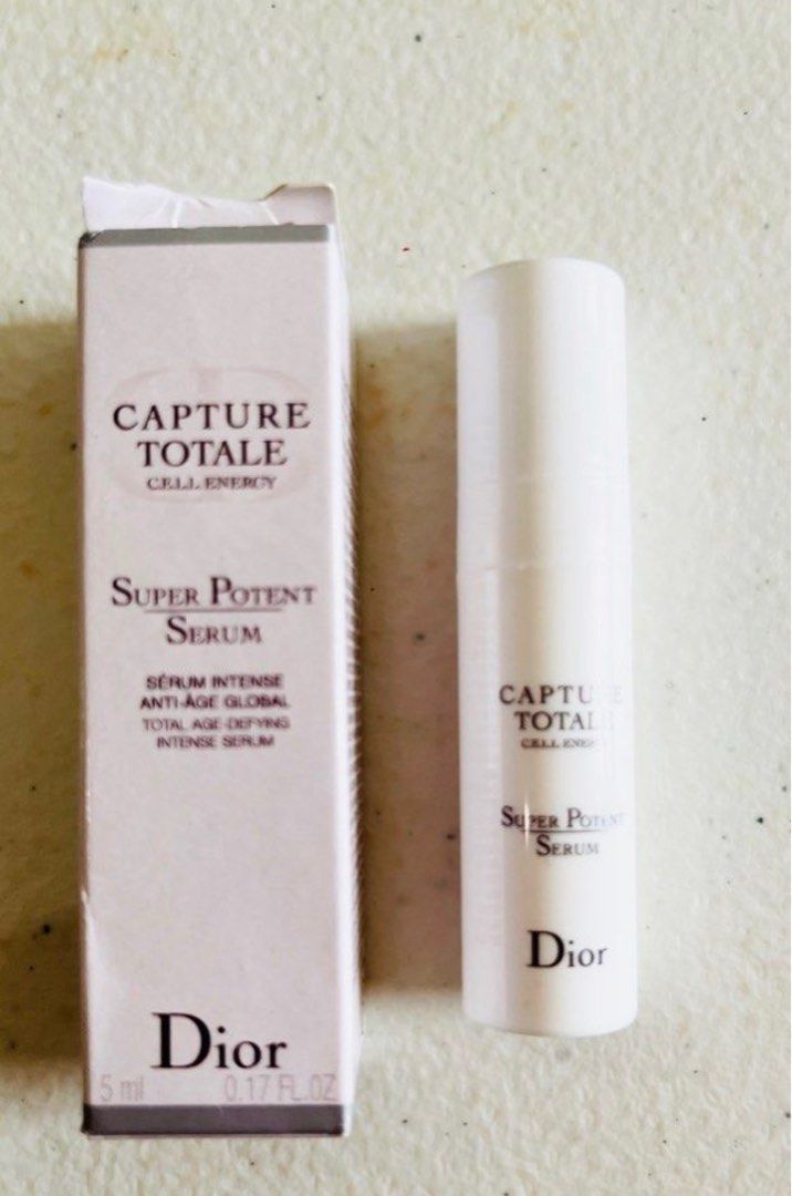 Dior seeum (Category: Face Care) located in San Juan City. Submitted by cashfrancefashioncosmetics_ph (Listing ID 1410223027, Image 1). Description: SUPER POTENT SERUM SERUM INTENSE TOTAL AGE DEFYING DIOR 5ml .