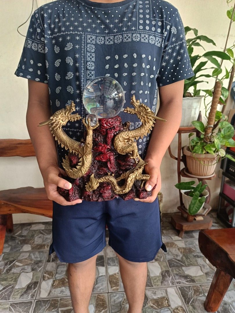 Double Rising Dragon Solid Resin Statue, 7.5kg (Category: Figurines & Statues) located in Imus. Submitted by ABrielleC (Listing ID 1410369252, Image 2). Description: Heavy Solid Resin Material Height-12in Length-13in Width-6in Weight-7.5kg No damage First to pay Loc Imus Cavite.