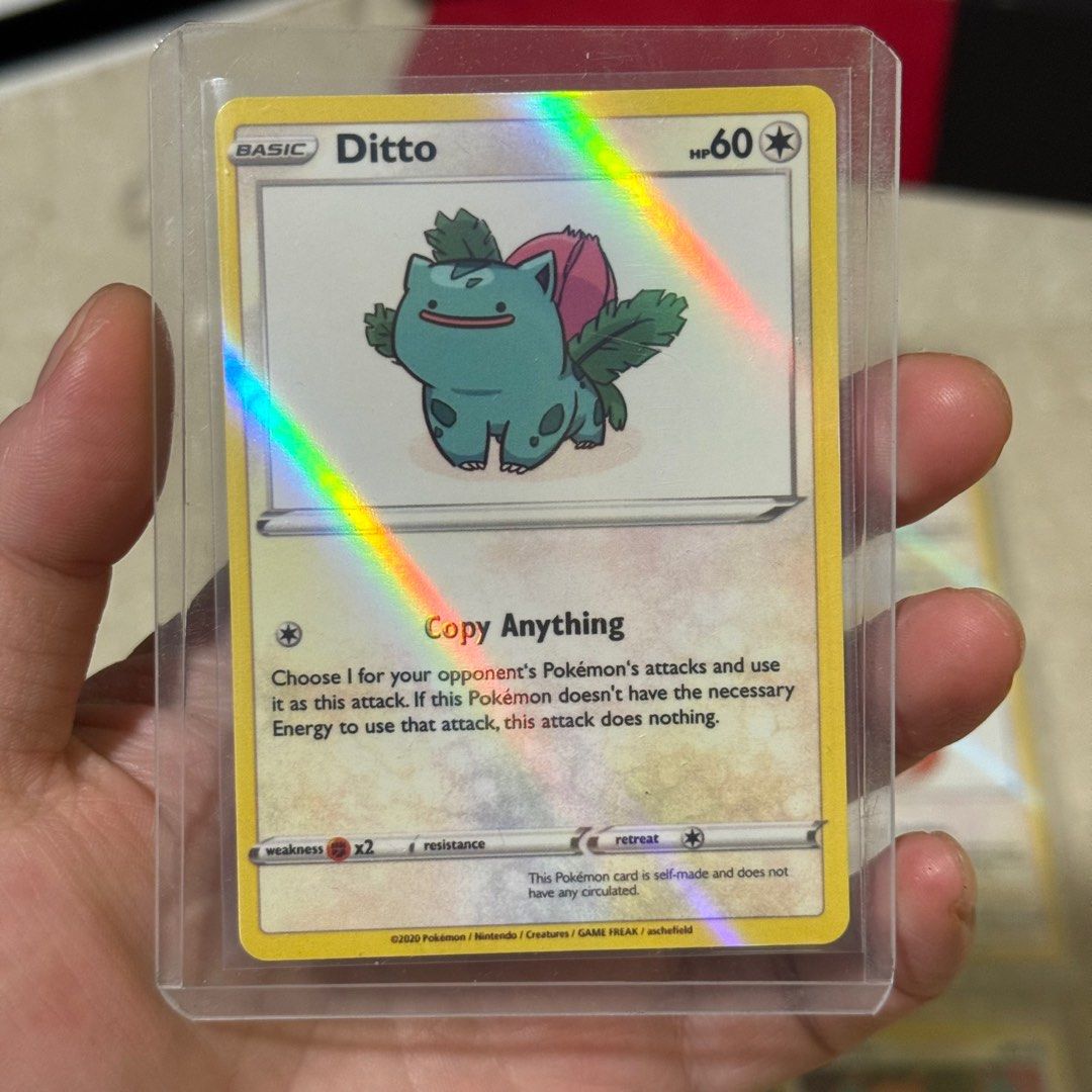 Fanmade) Ditto Series Kanto Starter Pokemon cards, Hobbies & Toys, Toys &  Games on Carousell