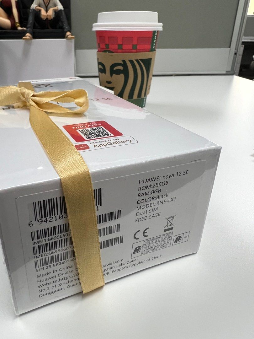 Huawei Nova 12 SE (Category: Huawei) located in Batangas. Submitted by jnslarcill12817 (Listing ID 1410200499, Image 1). Description: For sale: BRAND NEW & SEALED NAPANALUNAN ON CHRISTMAS PARTY RAFFLE HUAWEI nova 12 SE ROM:256GB RAM:8GB COLOR:Black MODEL: BNE-LX1 Dual SIM FREE CASE Meetup: BGC Delivery: shoulder by buyer Happy Holidays everyone 🎄 .