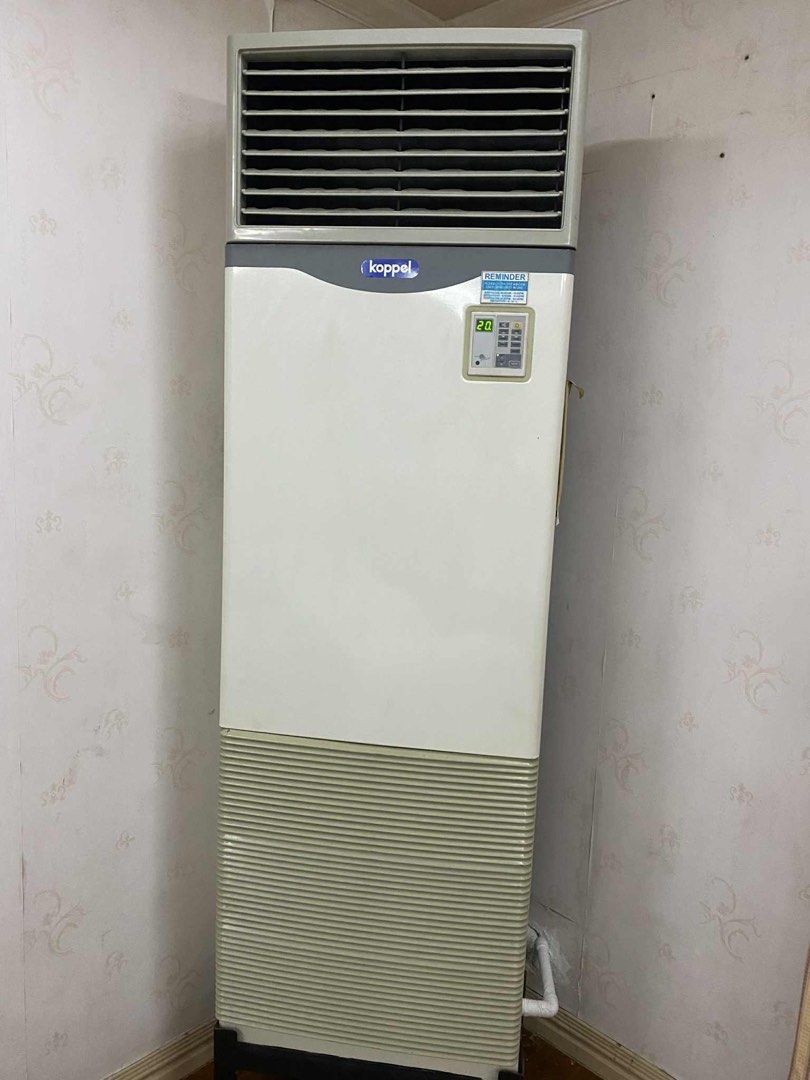 Koppel Floor Standing Air Conditioner KFM-36E0A (Category: Air Conditioning and Heating) located in Cainta. Submitted by jhesika (Listing ID 1410346068, Image 1). Description: Selling a Koppel KFM-36E0A floor-mounted split-type air conditioner, still working well and cooling properly. Ideal for commercial and large spaces. SPECS: •36,000 BTU / 3.0 TR cooling capacity • Heavy-duty, commercial-grade unit • R22 refrigerant • Power: 208–230V / 60Hz /