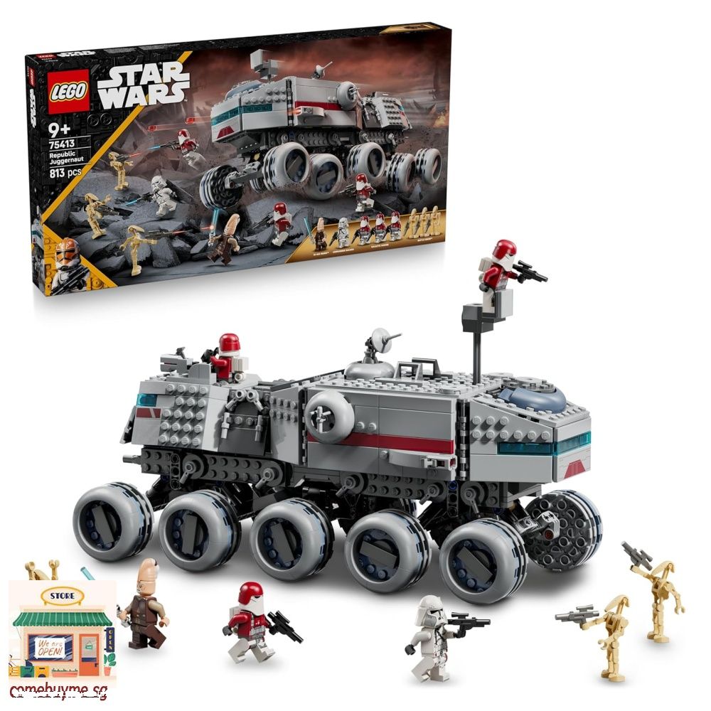 LEGO Star Wars: The Clone Wars Republic Juggernaut Set 75413, Buildable ...