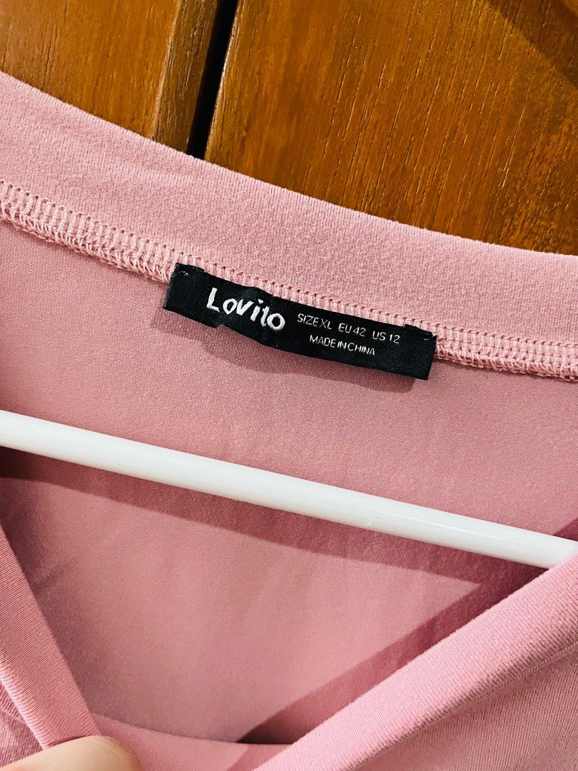 Lovito Pink Ruffle Top (Category: Blouses) located in Rizal. Submitted by bubbles_1313 (Listing ID 1410278987, Image 2). Description: rfs: DECLUTTERING!! - Color: Pink - Round neck - Design: Ruched sides - Size: XL (EU 42, US 12) on tag .