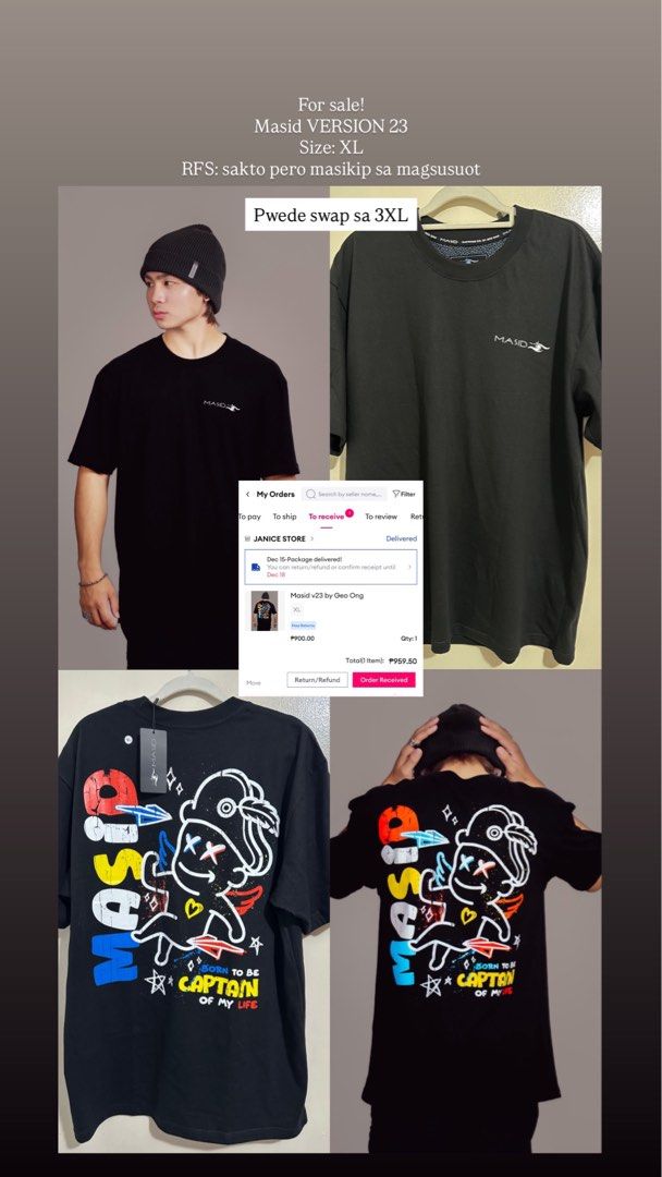 Masid Version 23 (Category: Tshirts & Polo Shirts ) located in Manila. Submitted by oddstar-96141a (Listing ID 1410209181, Image 1). Description: .