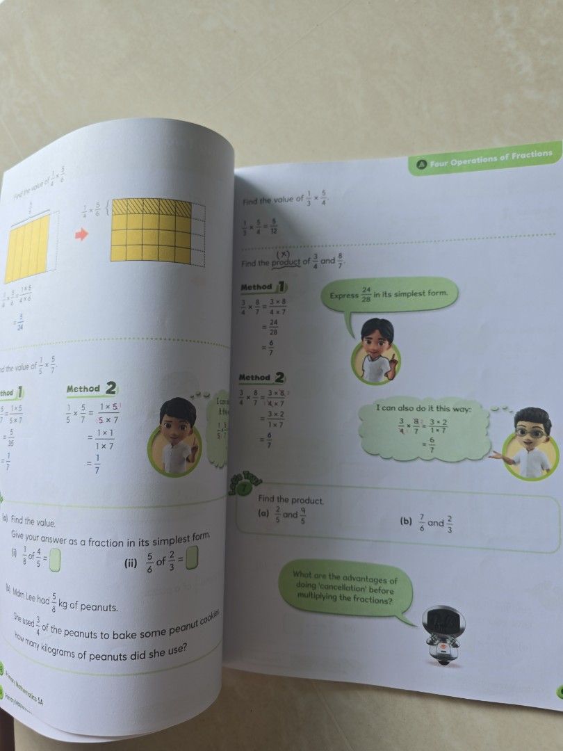 Copy Book 5a Size Math Primary Mathematics Textbook 5A & 5B, Hobbies & Toys, Books & Magazines ...