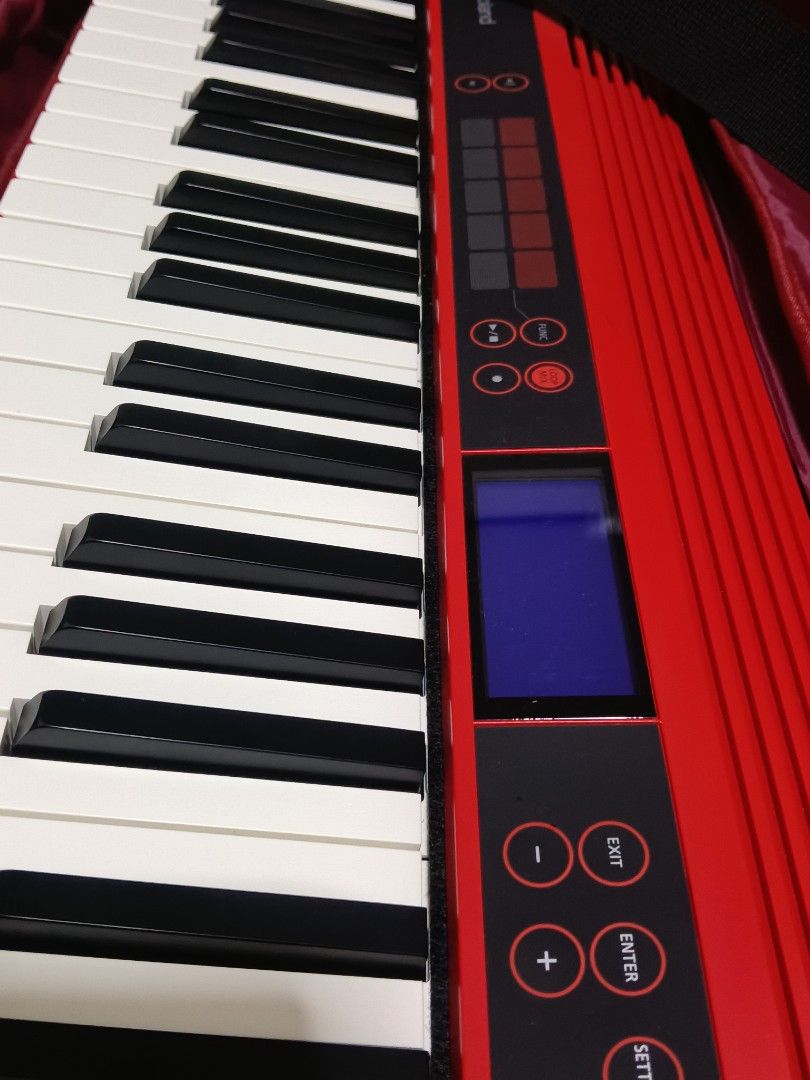 ROLAND GO KEYBOARD 61keys (Category: Musical Instruments) located in Manila. Submitted by df.df1 (Listing ID 1410190652, Image 2). Description: pristine condition 68keys with bag, pedal, PSU package.