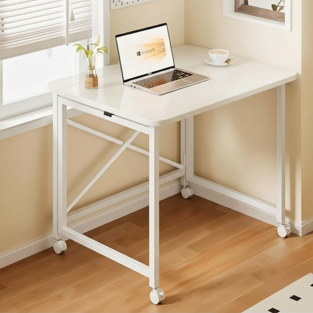 Rolling Computer Study Table | Modern Home Office Desk | Functional ...