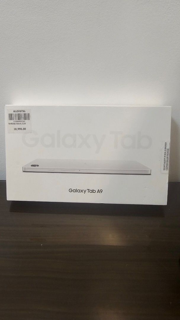 Samsung Galaxy Tab A9 (Category: Android) located in Paranaque City. Submitted by misternpa (Listing ID 1410293220, Image 1). Description: brand new. only opened to check speaker and charging functionality. never been used. 3 brand new units available: 1 unit A9 LTE and 2 units A9 WiFi everything working perfectly with 1 year warranty from the store. photocopy of receipt will be provided rfs: pulled out unit from AllDigital stores retail price: 1
