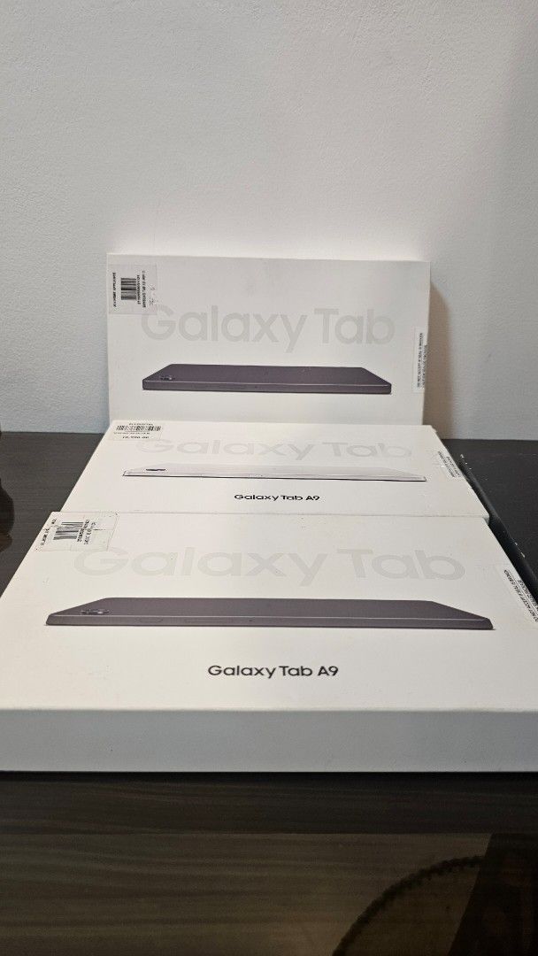 Samsung Galaxy Tab A9 (Category: Android) located in Paranaque City. Submitted by misternpa (Listing ID 1410293220, Image 3). Description: brand new. only opened to check speaker and charging functionality. never been used. 3 brand new units available: 1 unit A9 LTE and 2 units A9 WiFi everything working perfectly with 1 year warranty from the store. photocopy of receipt will be provided rfs: pulled out unit from AllDigital stores retail price: 1