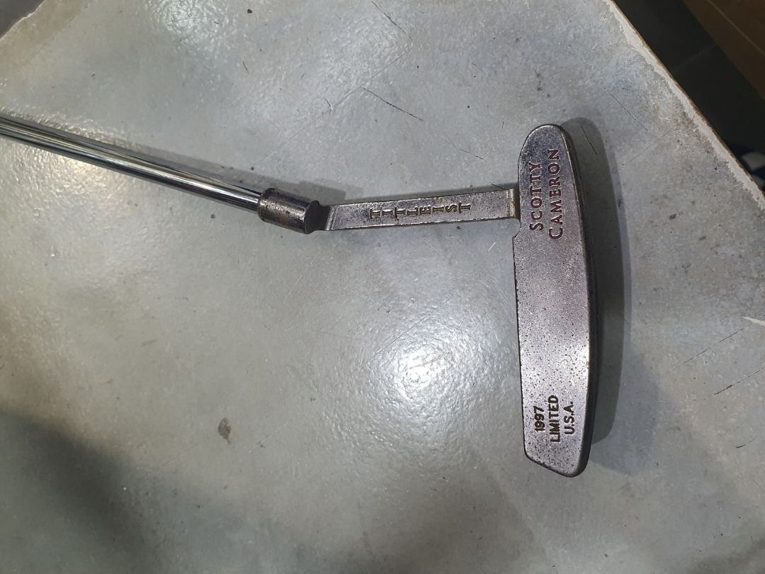 scotty cameron golf titleist 1997 limited edition (Category: Golf) located in Paranaque City. Submitted by urbangiz_amb (Listing ID 1410256607, Image 2). Description: Putter Model: Project C.L.N. U.S. Prototype No. 2 1997 Limited Cameron Long Neck U.S. Prototype No. 2 in a black star finish with a topline and a custom shop stamp. 1 of 6 models of the Scottydale series..